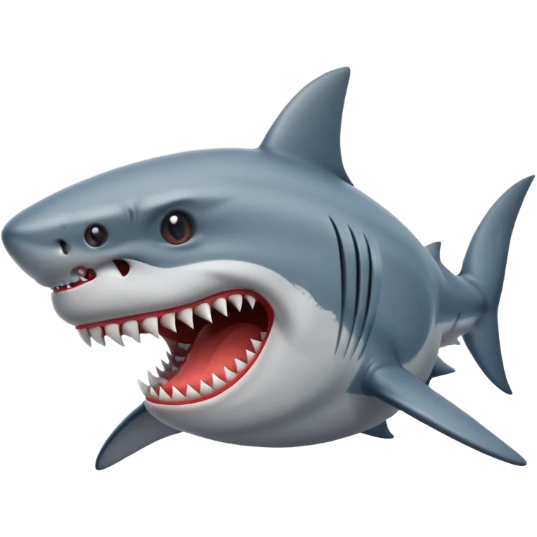 A angry shark emoji