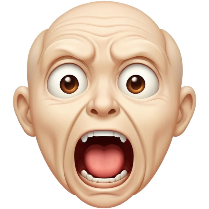 face screaming in fear emoji