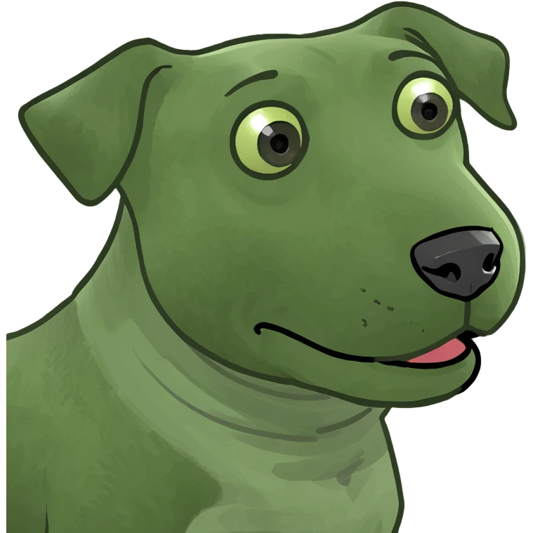 dog standing on gorilla emoji