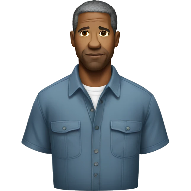 denzel washington wearing shirt emoji
