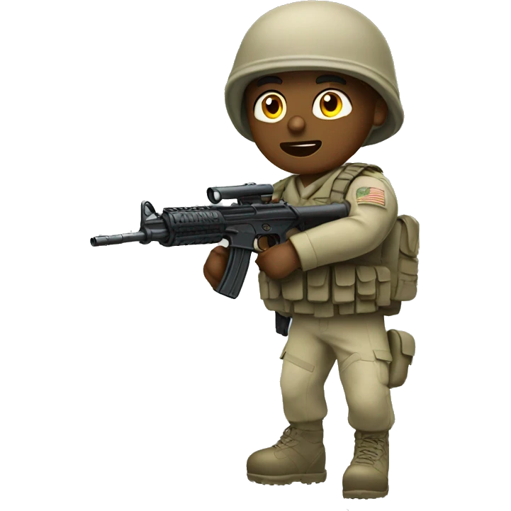 soldier in action emoji