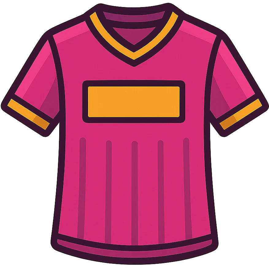 pink sports jersey emoji