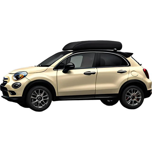 Beige Fiat 500x with Black roof emoji