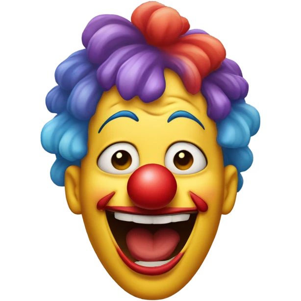 Clown crying  emoji