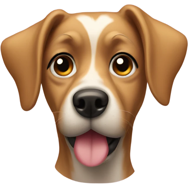 Dog coquette emoji