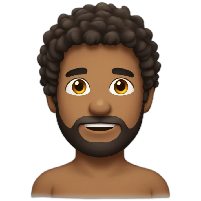 shirtless hairy man emoji