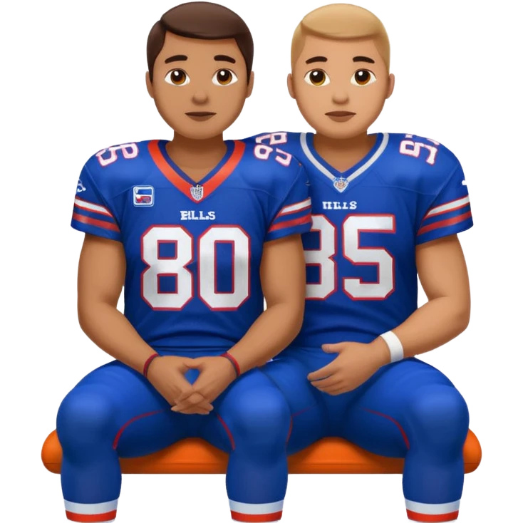 Denver bronco sitting on buffalo bill emoji