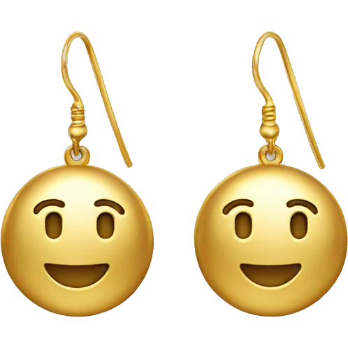  gold earrings  emoji
