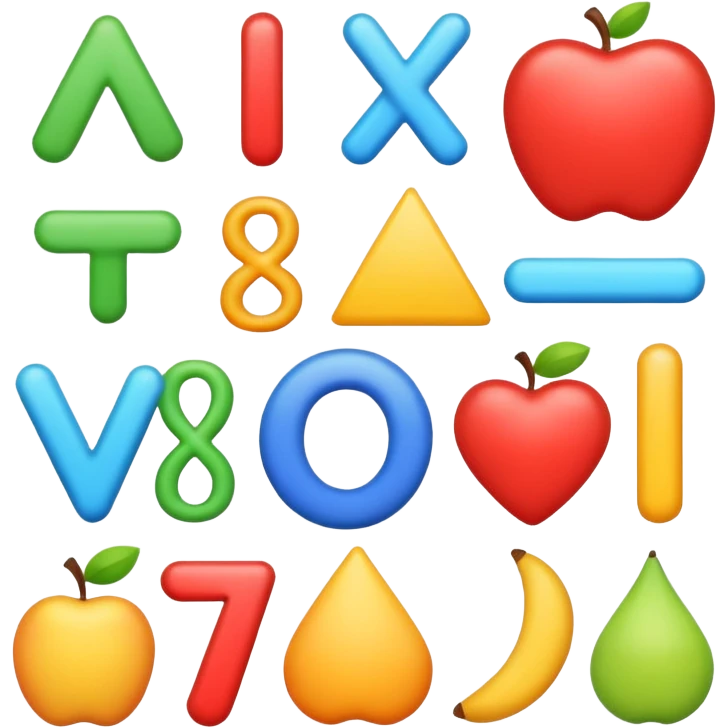 Cute math symbols emoji