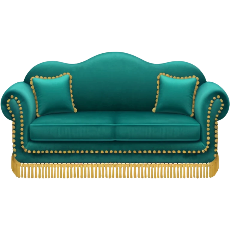 Simple vintage couch aesthetic deco Pillow emoji