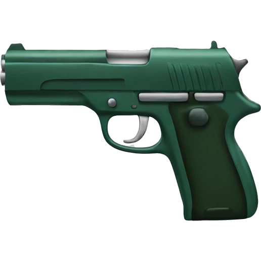 Dark green gun emoji