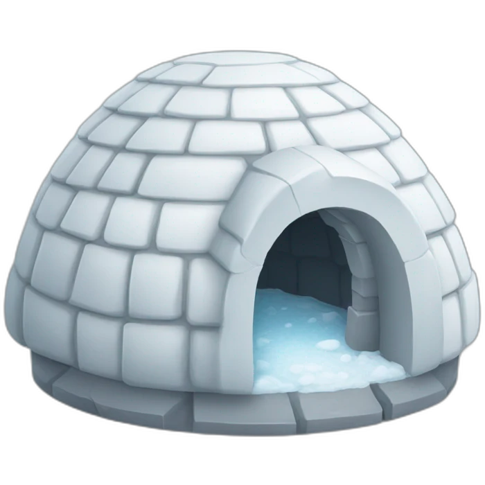 igloo with googly eyes emoji