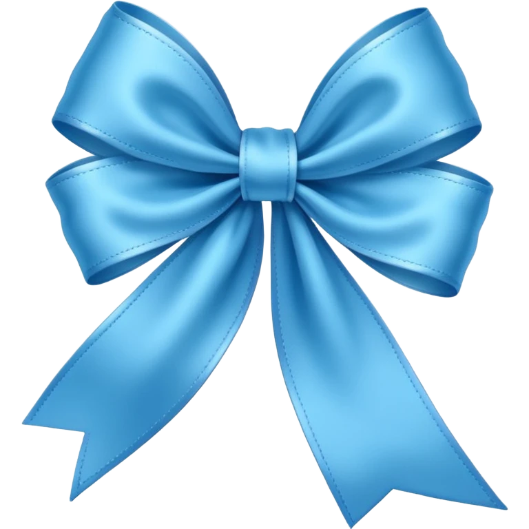 skyblue ribbon emoji