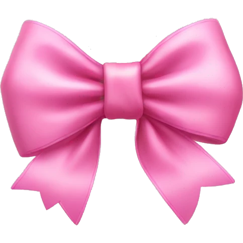 cute pink bow  emoji