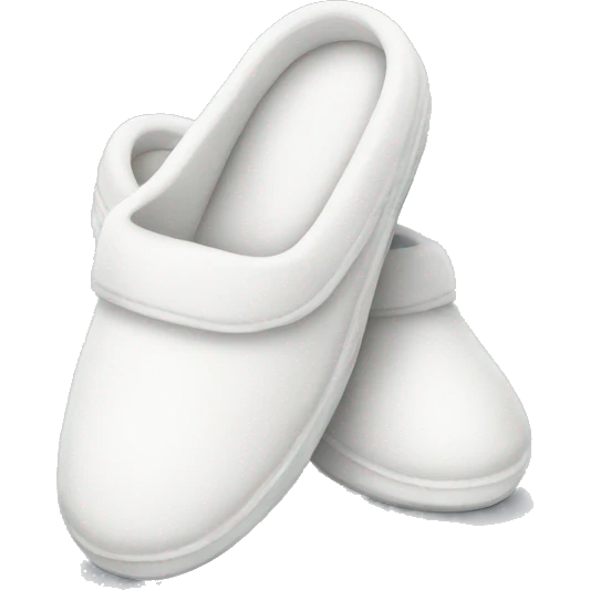 white slippers emoji