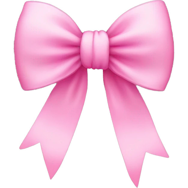 pink bow  emoji