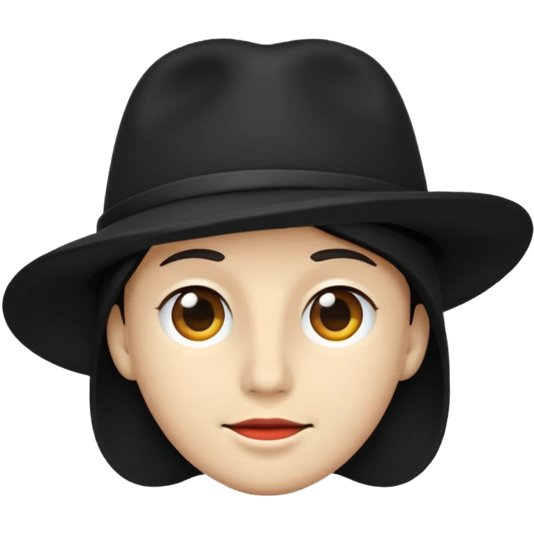black hat emoji