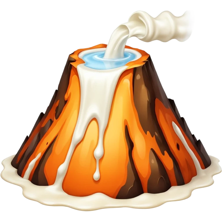 🥛 🌋 emoji