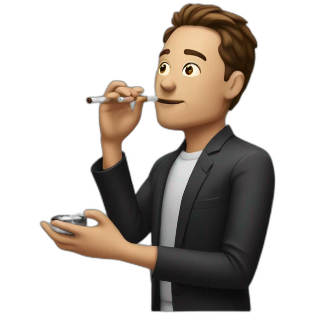 elon smoking emoji