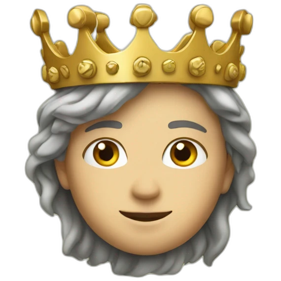 Une couronne sur la tête  emoji