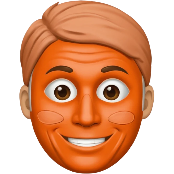 man with clay face mask on emoji