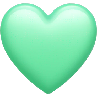 mint green heart emoji