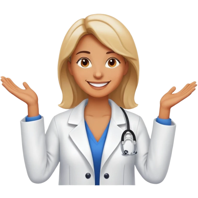 A woman trying to make the world healthier as a professional in education emoji
