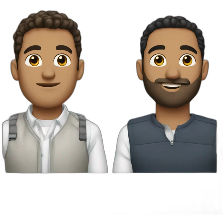 Eric Judor and Ramzy Bedia emoji