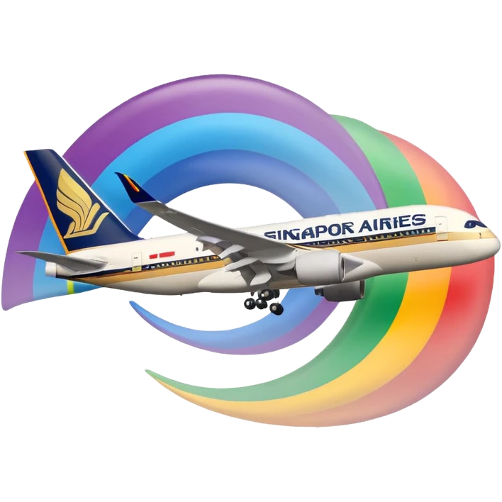 Singapore Airlines Rainbow emoji
