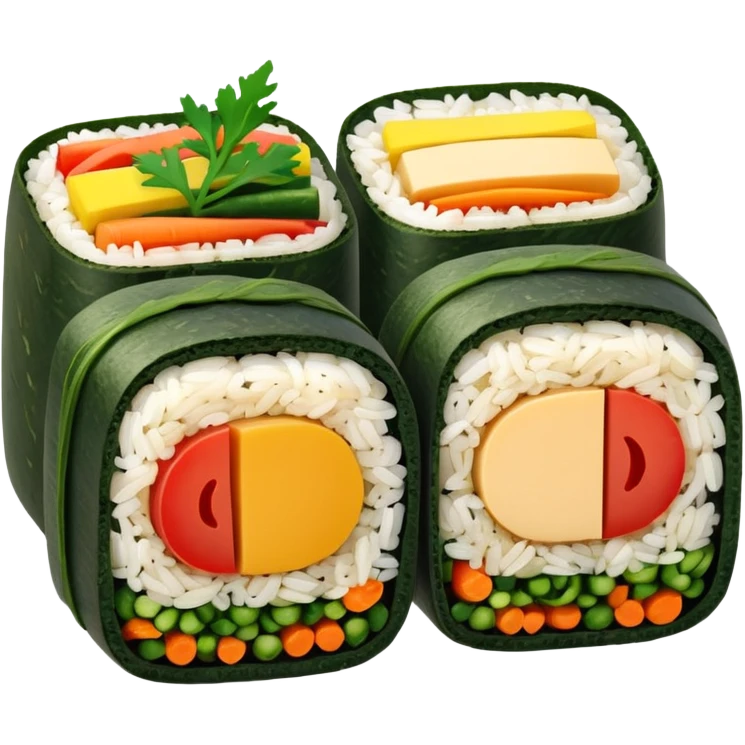 tofu kimbap single piece emoji