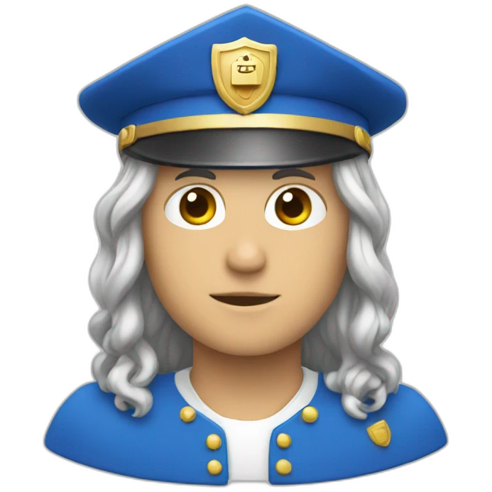 Blue moderator Shield  emoji