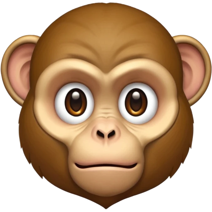Disappointed monkey emoji