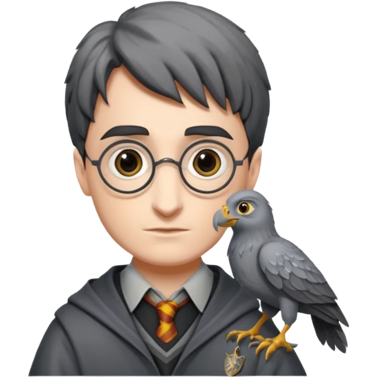 buckbeak and harry potter emoji