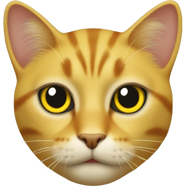 yellow cat eyes emoji