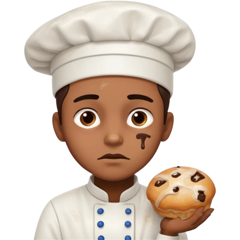 Cringe overworked pastry chef emoji