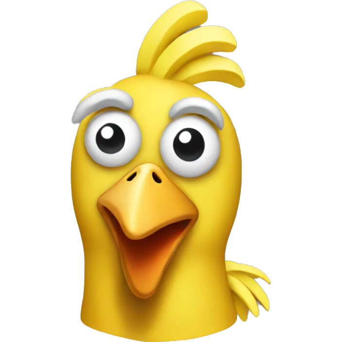 Chicken banana costume emoji