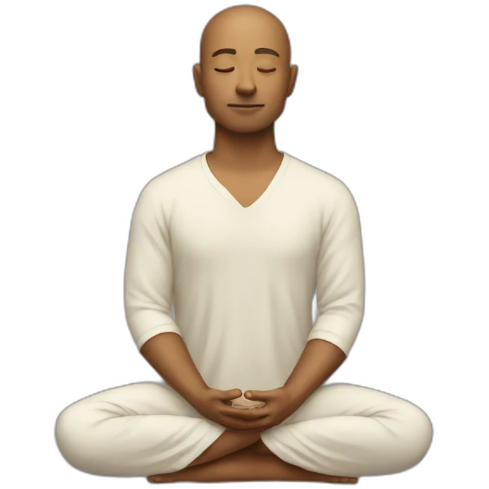 Man meditating  emoji