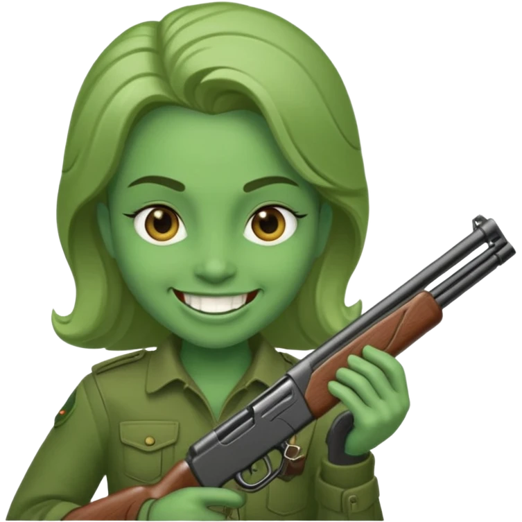 Вару персонаж комикса 13 карт с дробовиком  emoji