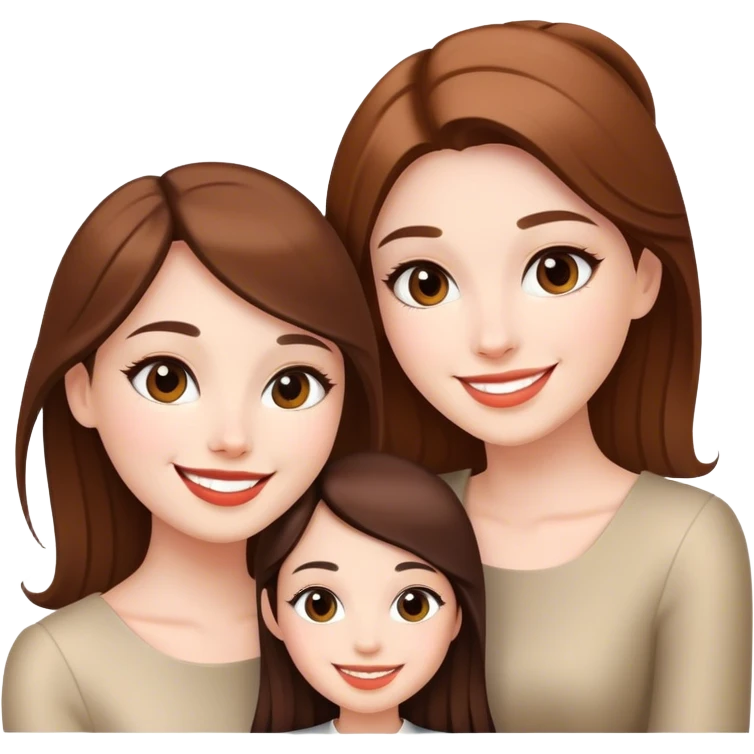 selfie with elegant girls emoji