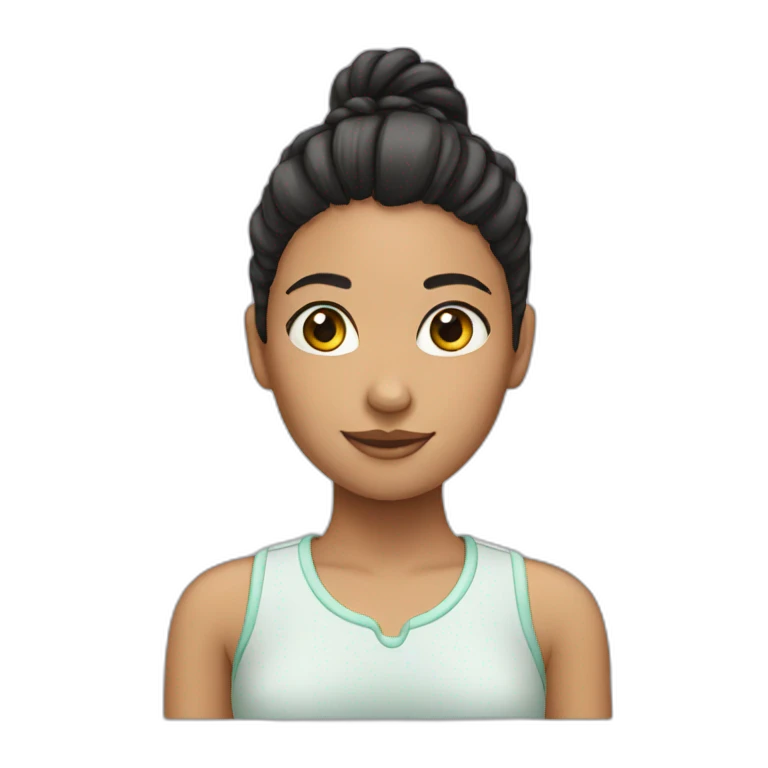 Girl with pony tail emoji