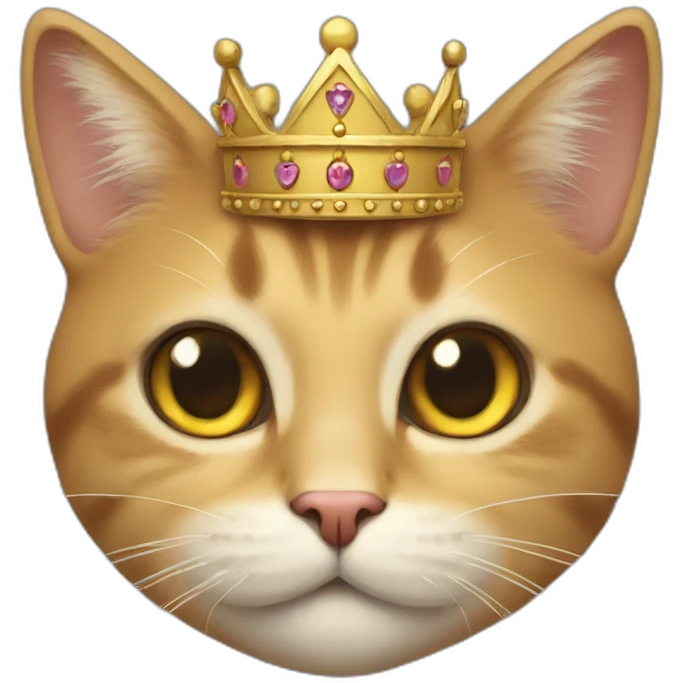 cat with crown emoji