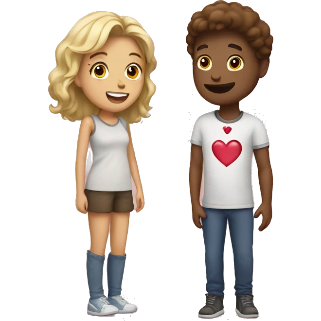 Heart and bestie  emoji