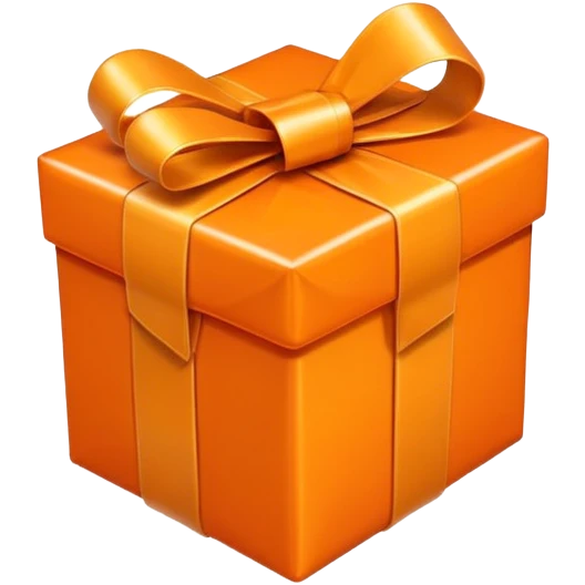orange gift emoji