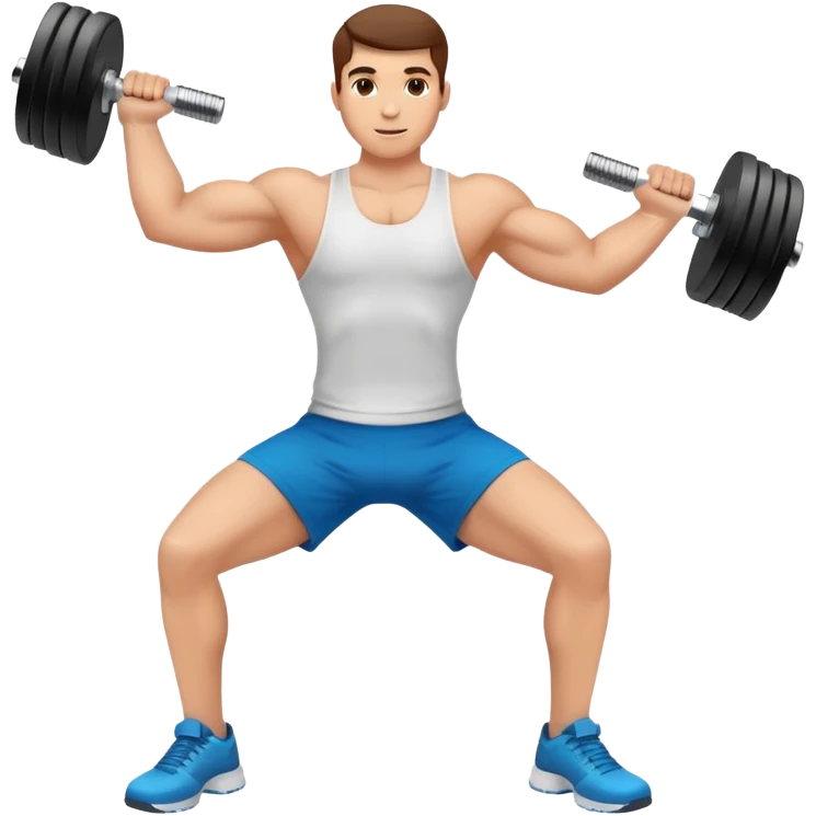 exercise workout with dumbbells emoji