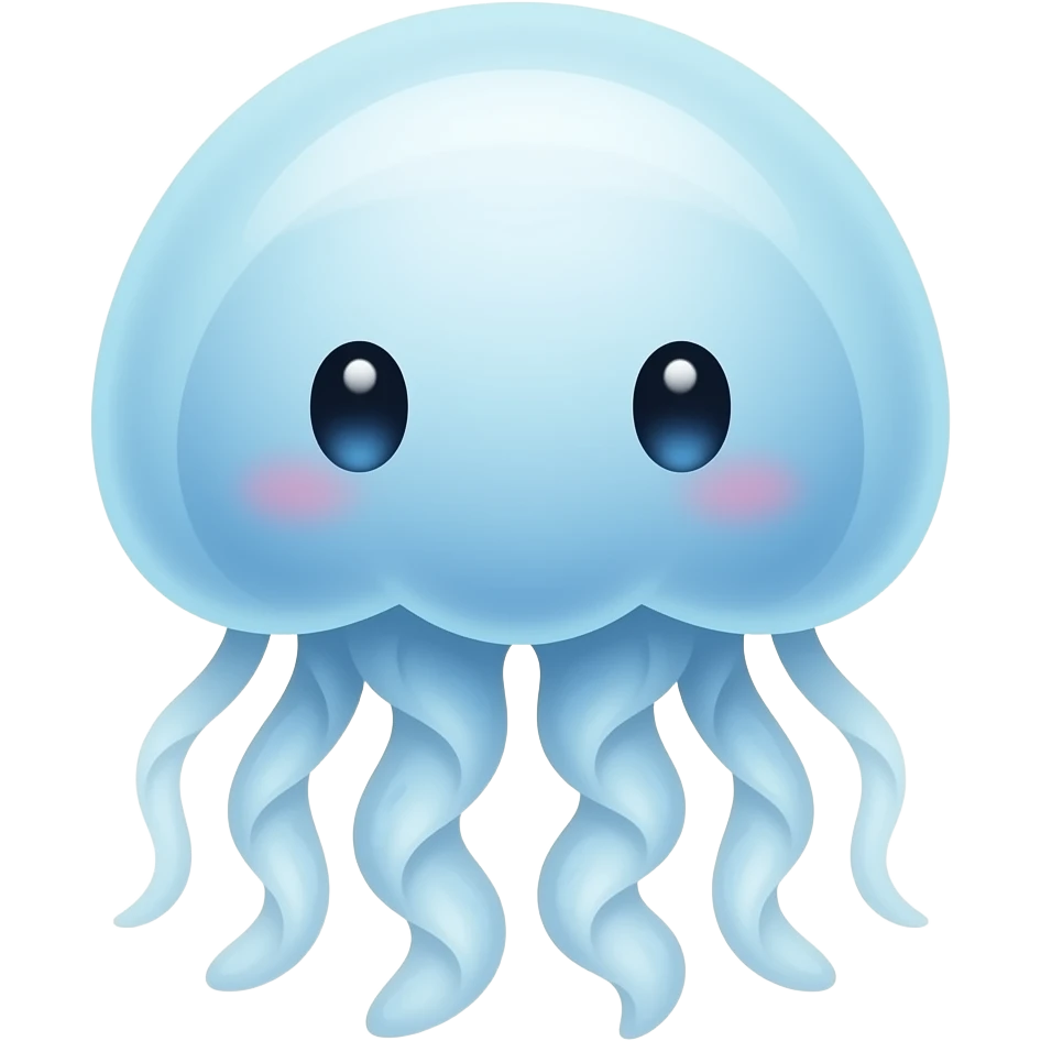 a cute jelly fish emoji