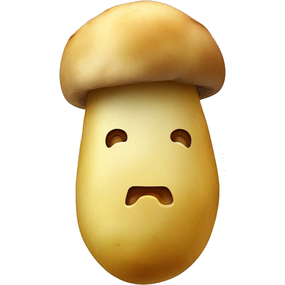 Cooked potato with mushroom emoji