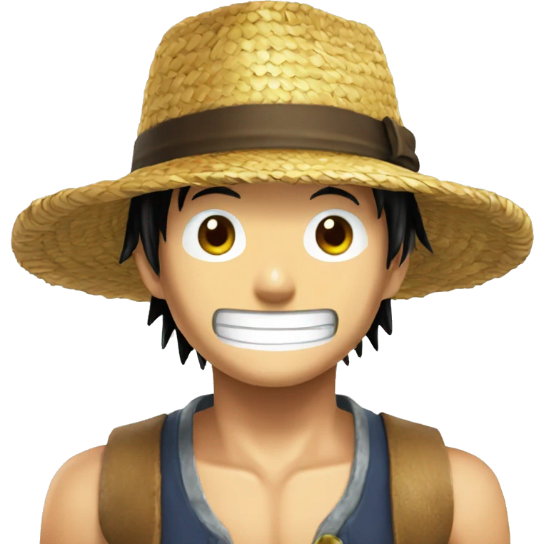 chapeau de paille de luffy emoji
