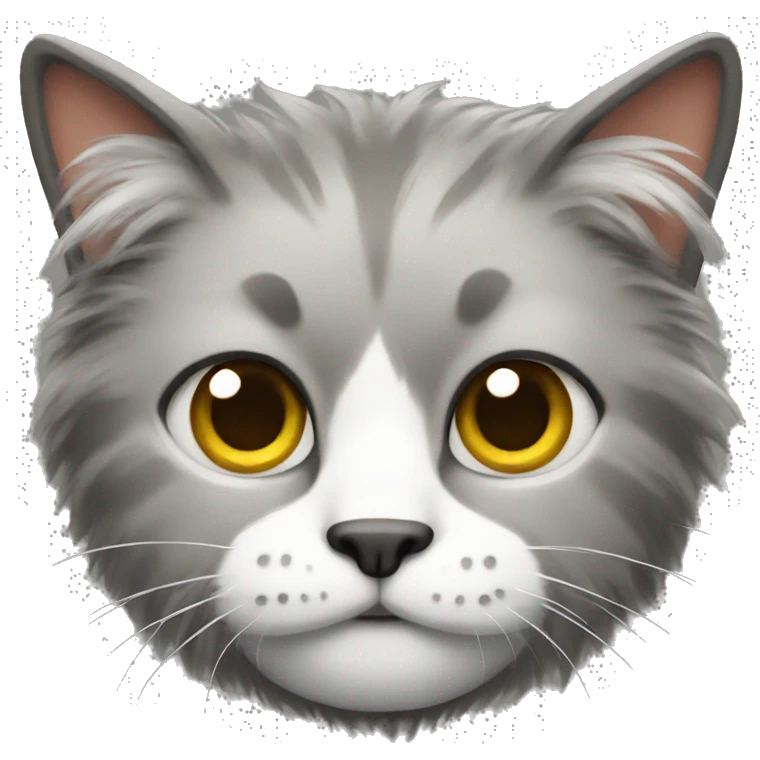 Hairy cat emoji
