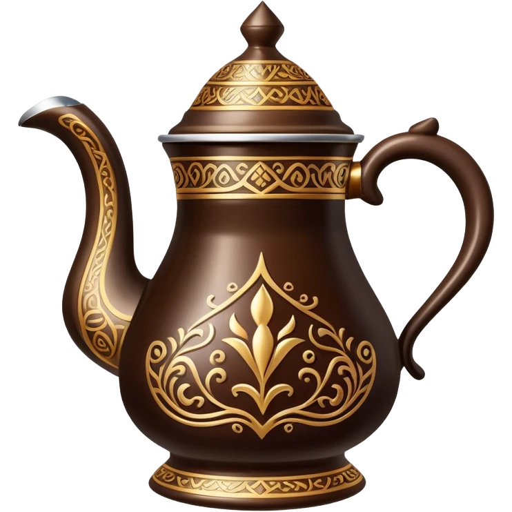 Saudi coffee in a traditional dallah pot emoji