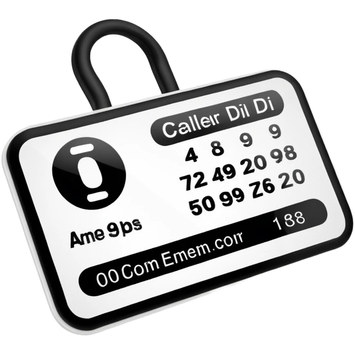 caller Id card
 emoji